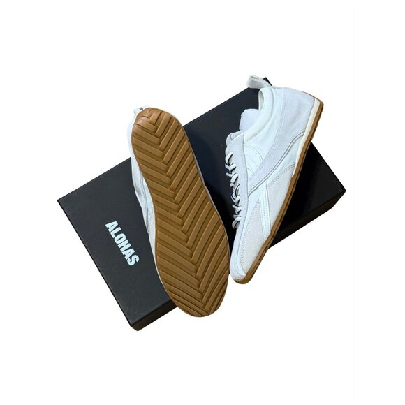 ALOHAS Tb. 304 Nylon All White Sneakers NEW $190 Sz 37 6.5 - Picture 6 of 7